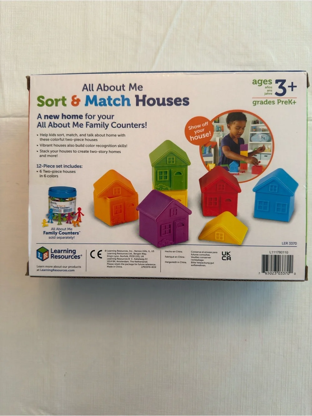 Learning Resources Sort & Match Houses - Multicolor Educational Set